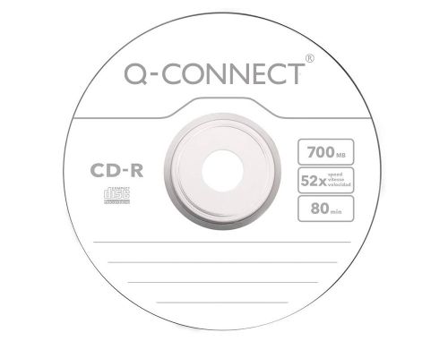 Cd-r q-connect capacidade 700mb duracao 80min velocidade 52x torre de 50 unidades , Q-connect , 54739 , 5705831004214
